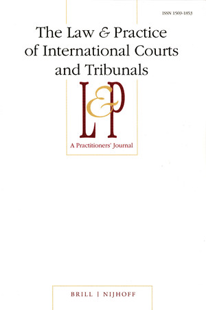 Read more about the article The Law and Practice of International Courts and Tribunals