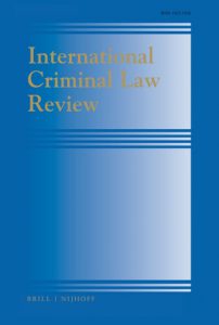 Read more about the article International Criminal Law Review