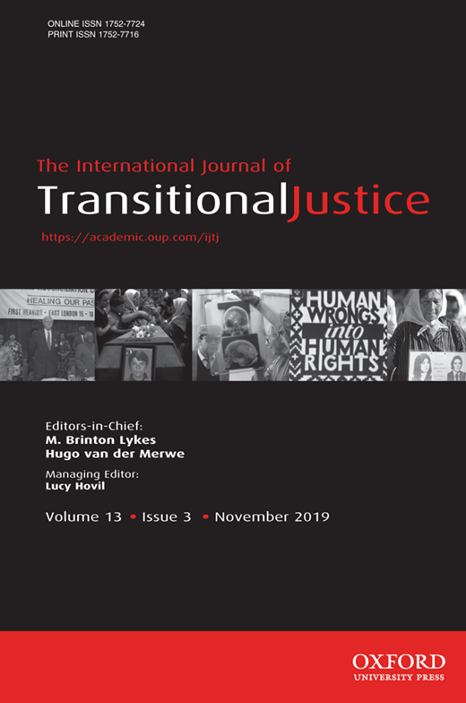 You are currently viewing International Journal of Transitional Justice